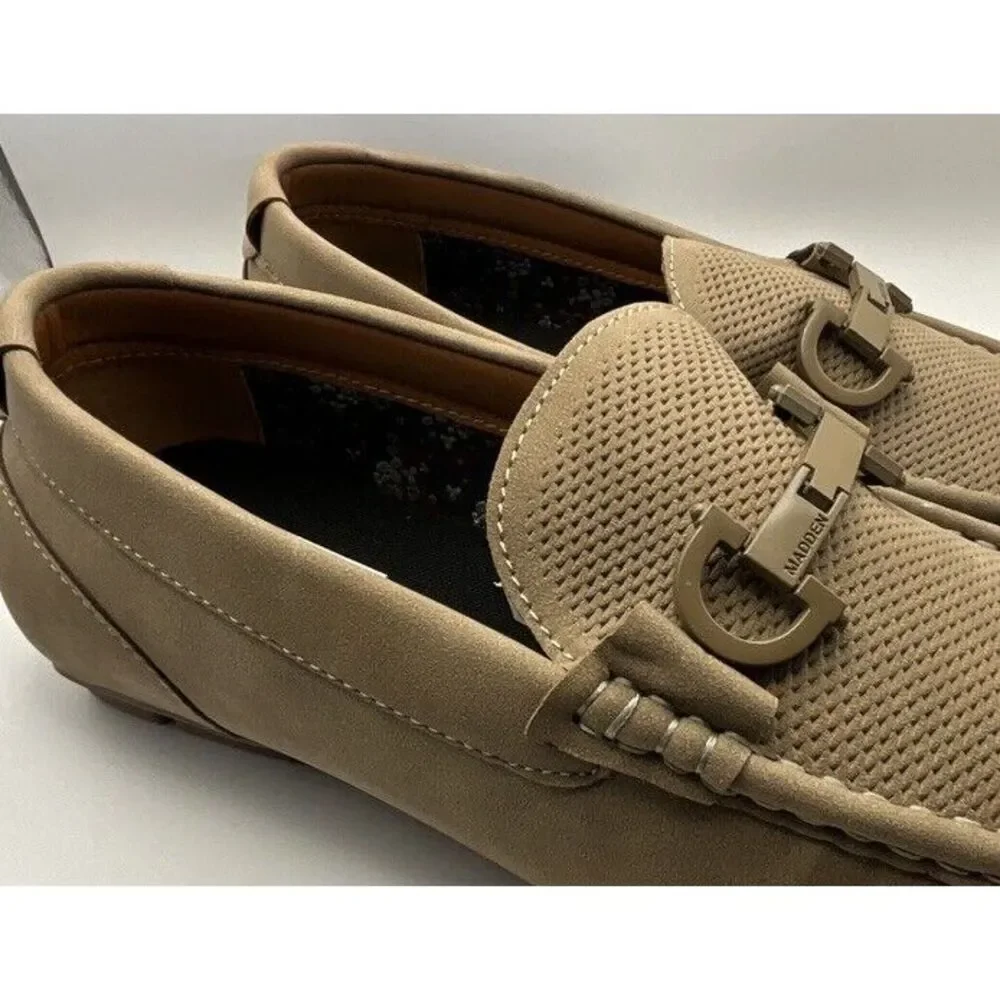 Madden Slip On Loafers Men Size 10 Taupe‎ New In Box